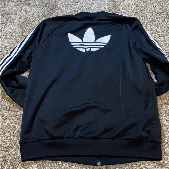 Black adidas bomber jacket - Picture 2 of 2